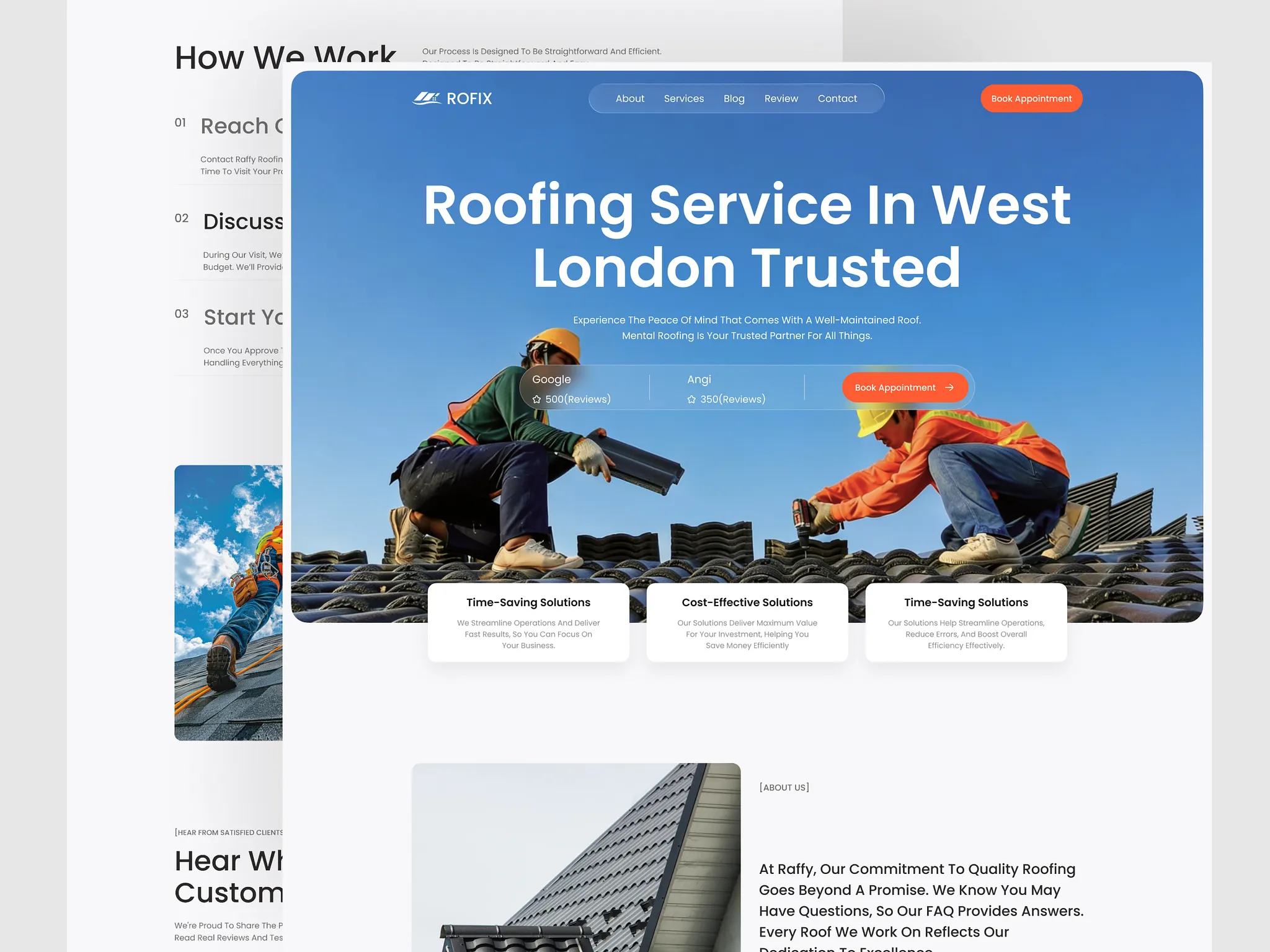 Sample roofing website 6